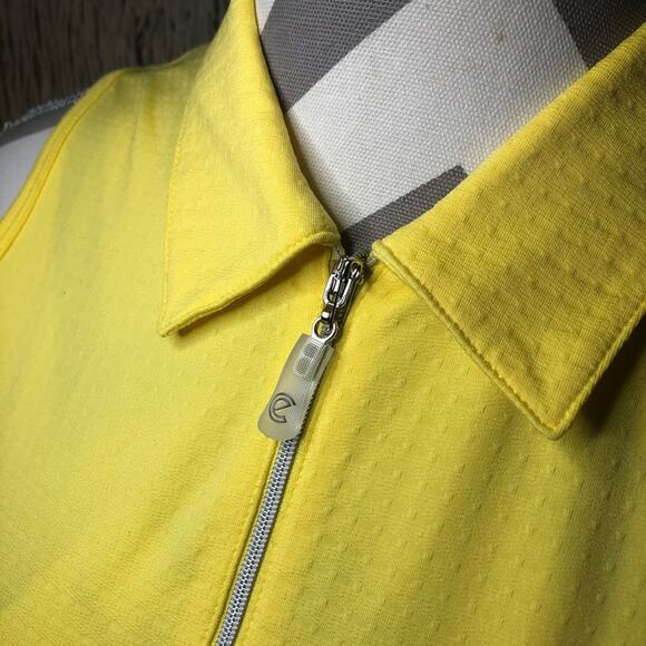 Bette & Court Yellow Sleeveless Performance Top - Picture 5 of 7